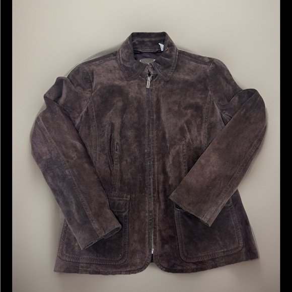Liz Claiborne Jackets & Blazers - Liz Claiborne Brown Suede Jacket